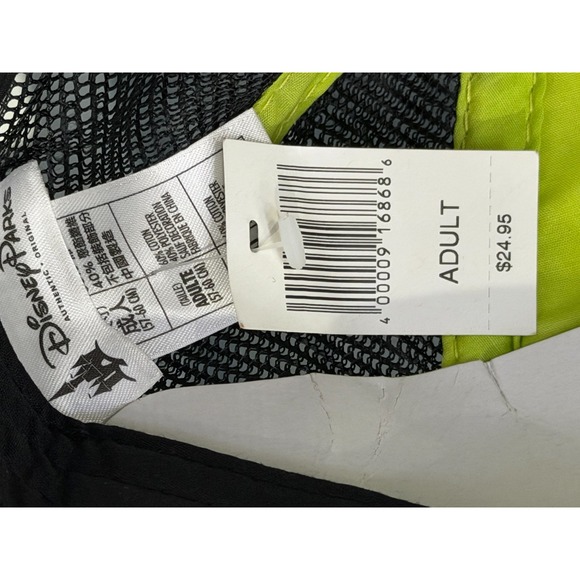 Disney Parks Mickey Mouse NWT Trucker Snap Back Hat Black Mesh Hawaii Tropical - Picture 6 of 8